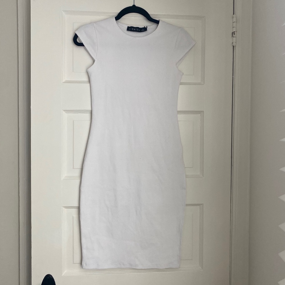 Princess Polly white dress with slit